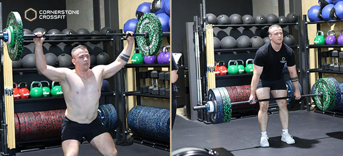 Athlete doing HYROX training in a gym